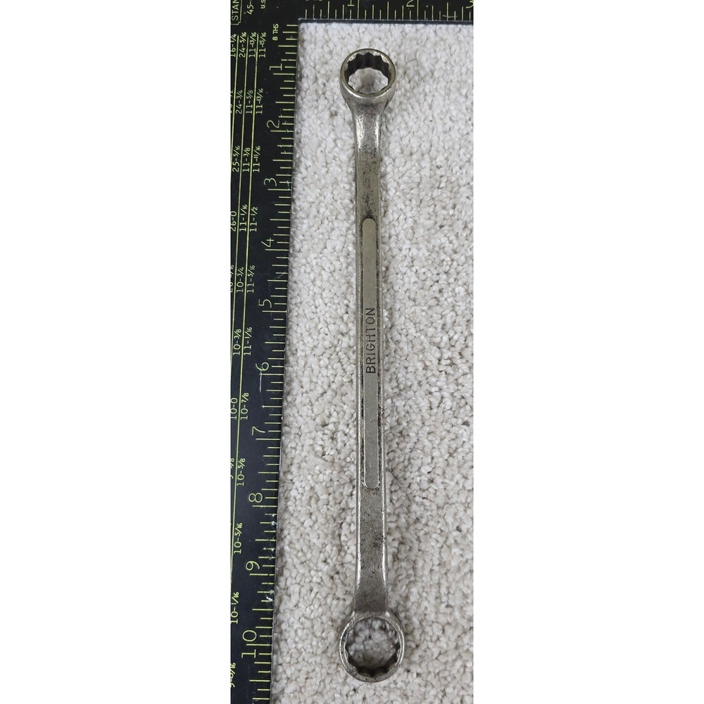 Brighton Box Wrench Silver 11/16 x 5/8‎ Chrome Vanadium USA Vintage